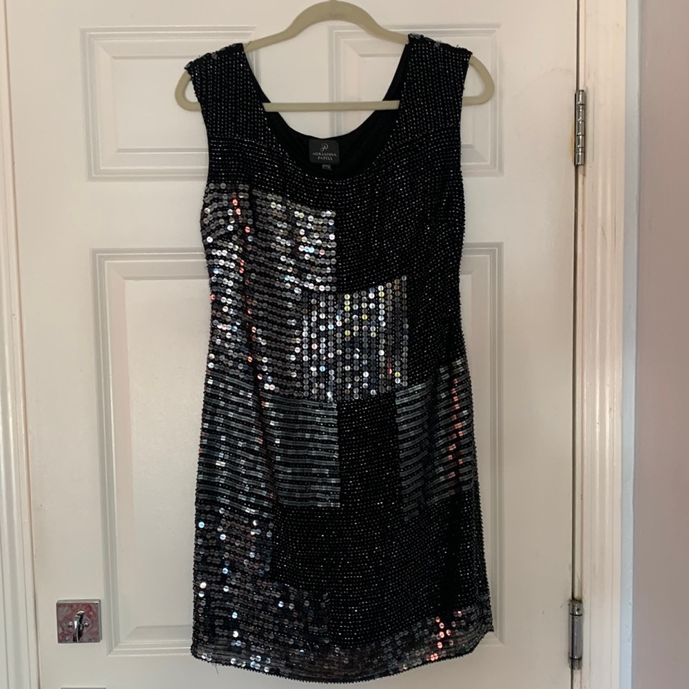 Black embellished Sheath dress